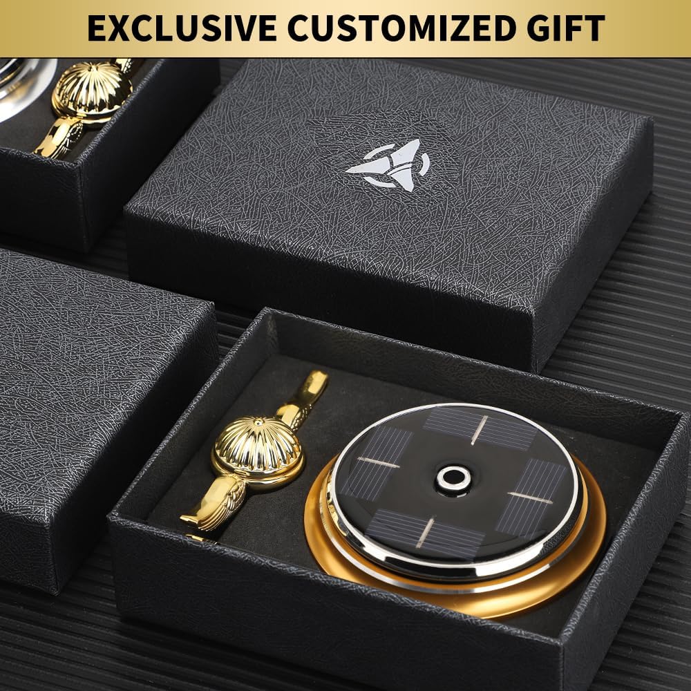 Golden Fidget Spinner Solar Energy Toy