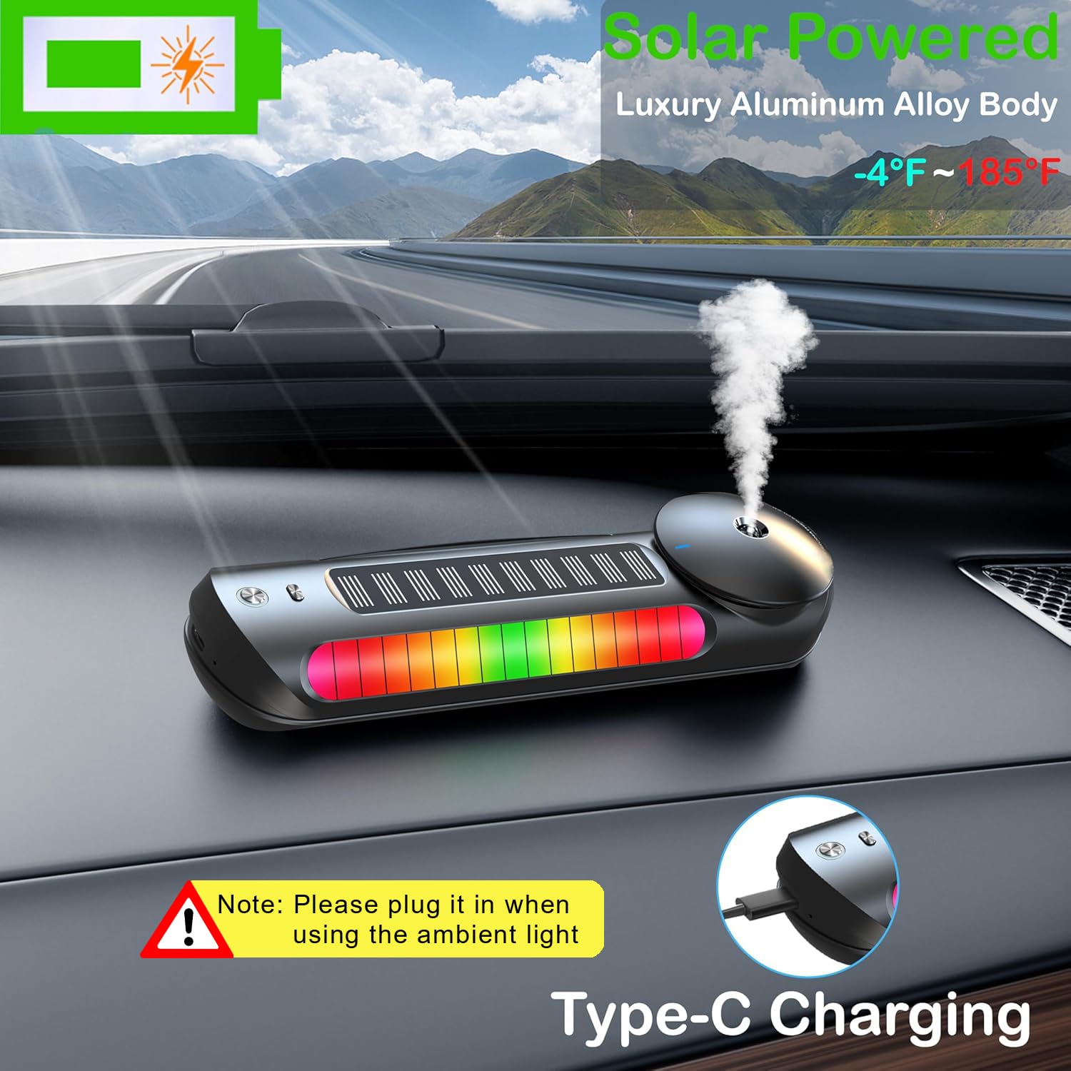 Treligate Smart Car Air Freshener with Built-in Battery