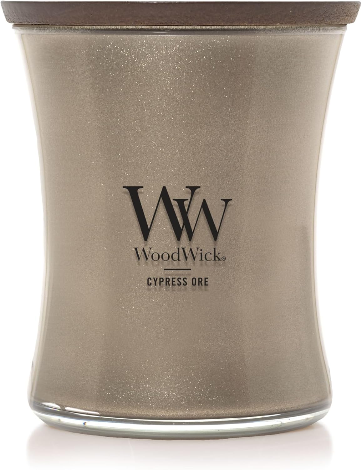 WoodWick Medium Hourglass Candle Fireside Scent Premium Soy  9.7oz