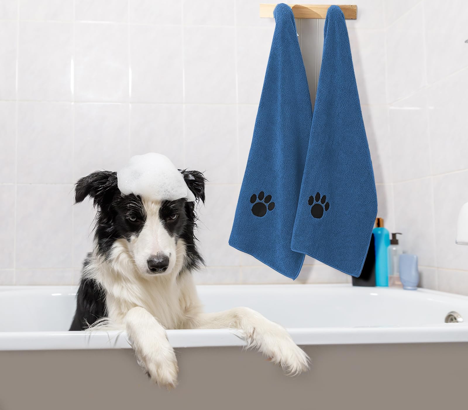 Puomue Microfiber Dog Towels for Drying Dogs