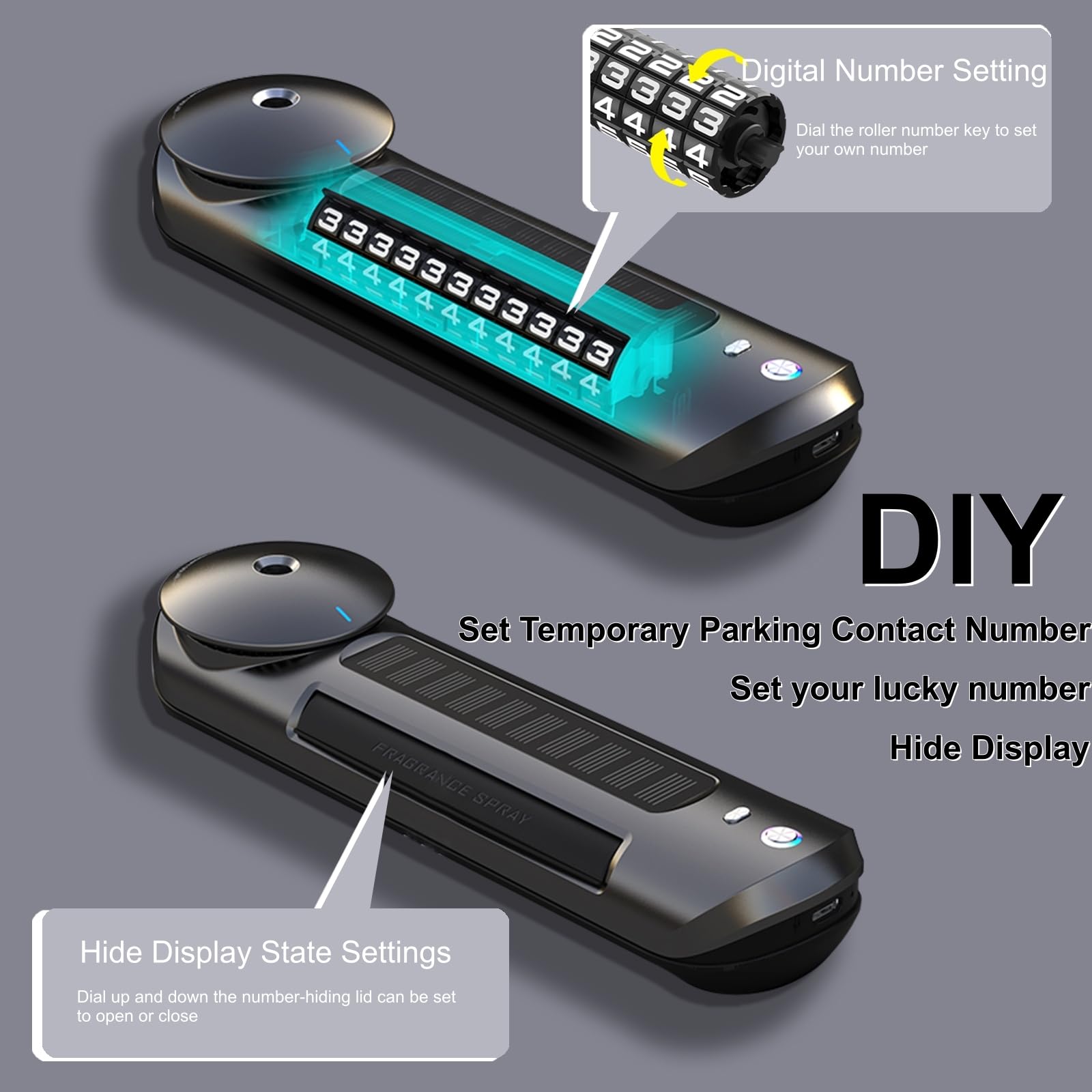 Treligate Smart Car Air Freshener with Built-in Battery