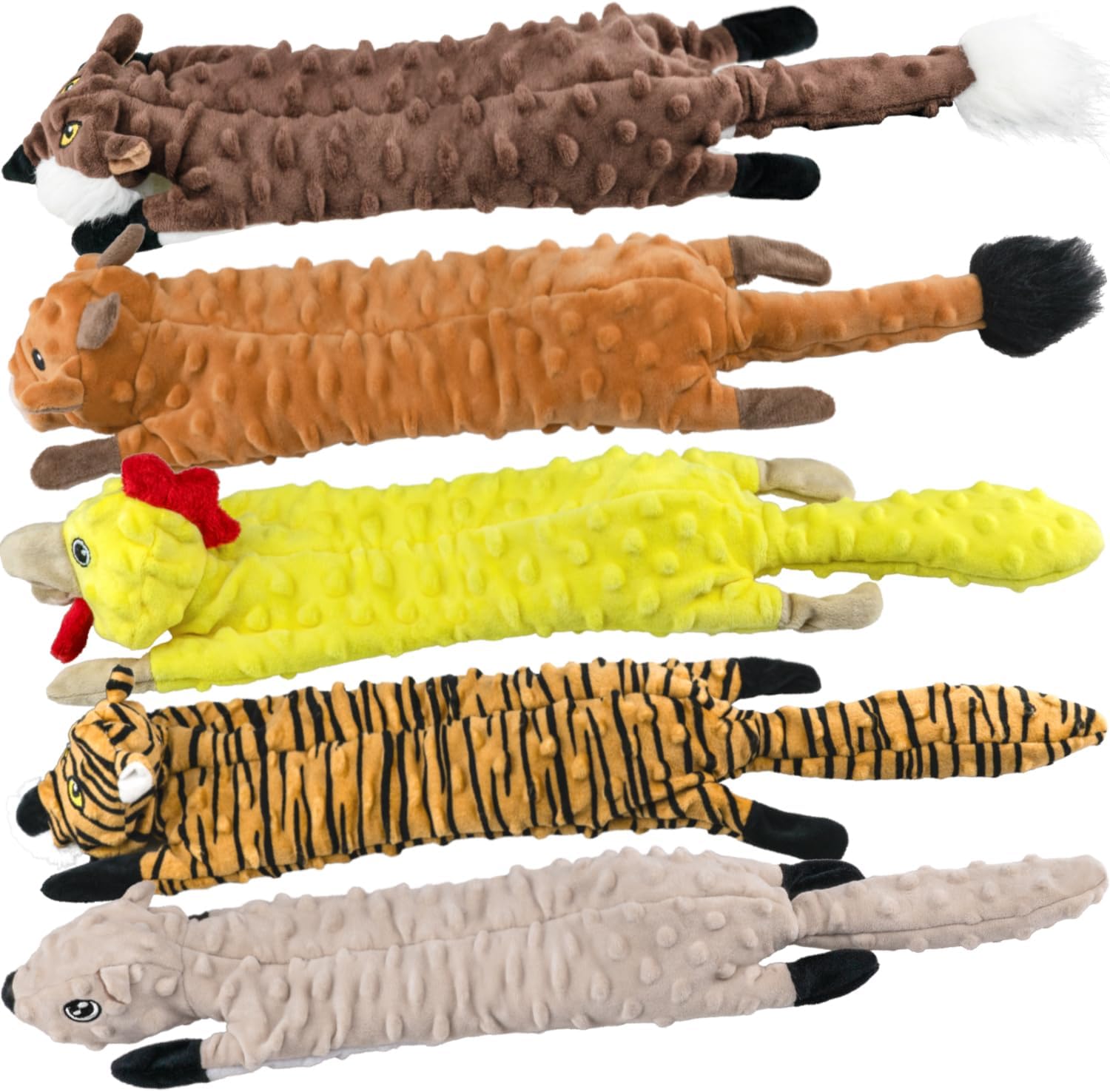 SHARLOVY Dog Squeaky Toys 5 Pack