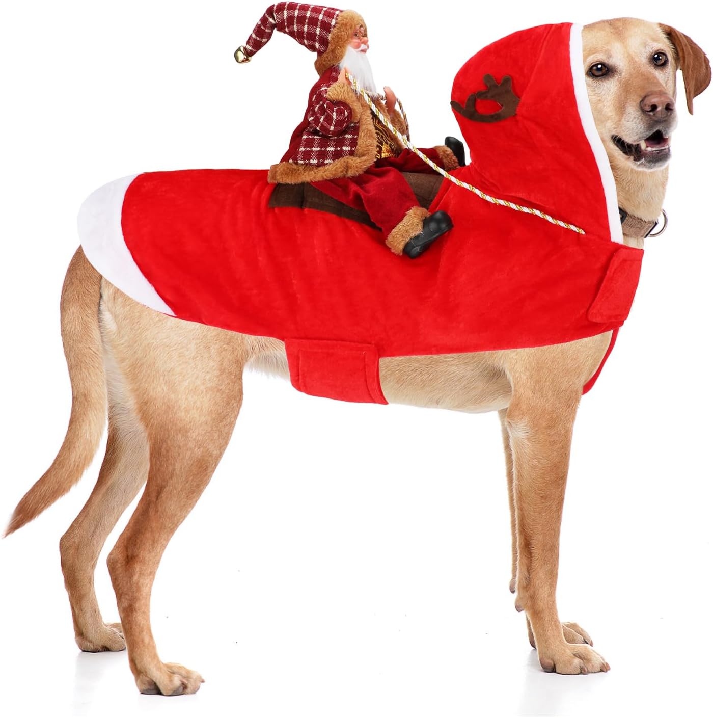 BWOGUE Santa Dog Costume Christmas Pet Clothes