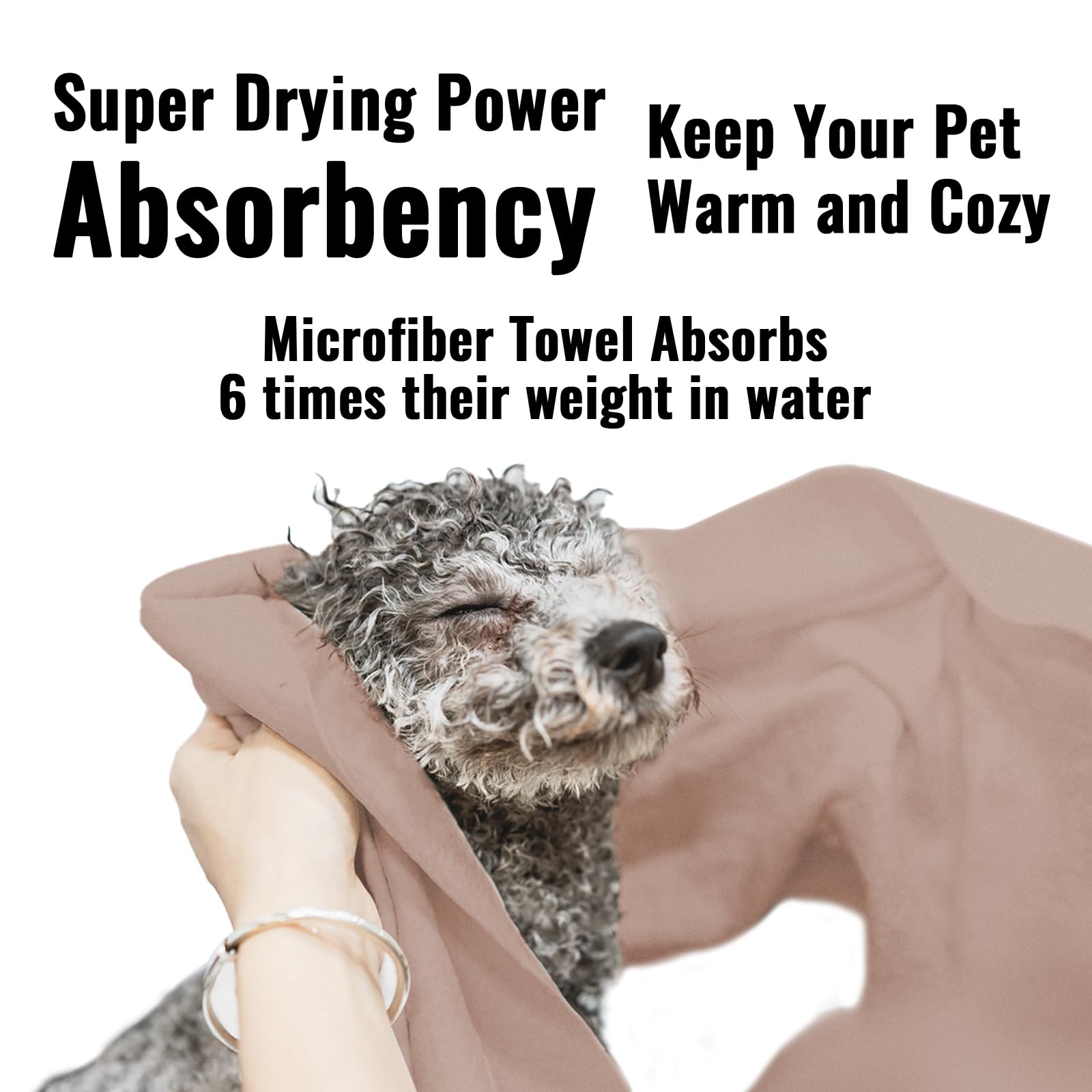 Puomue Microfiber Dog Towels for Drying Dogs