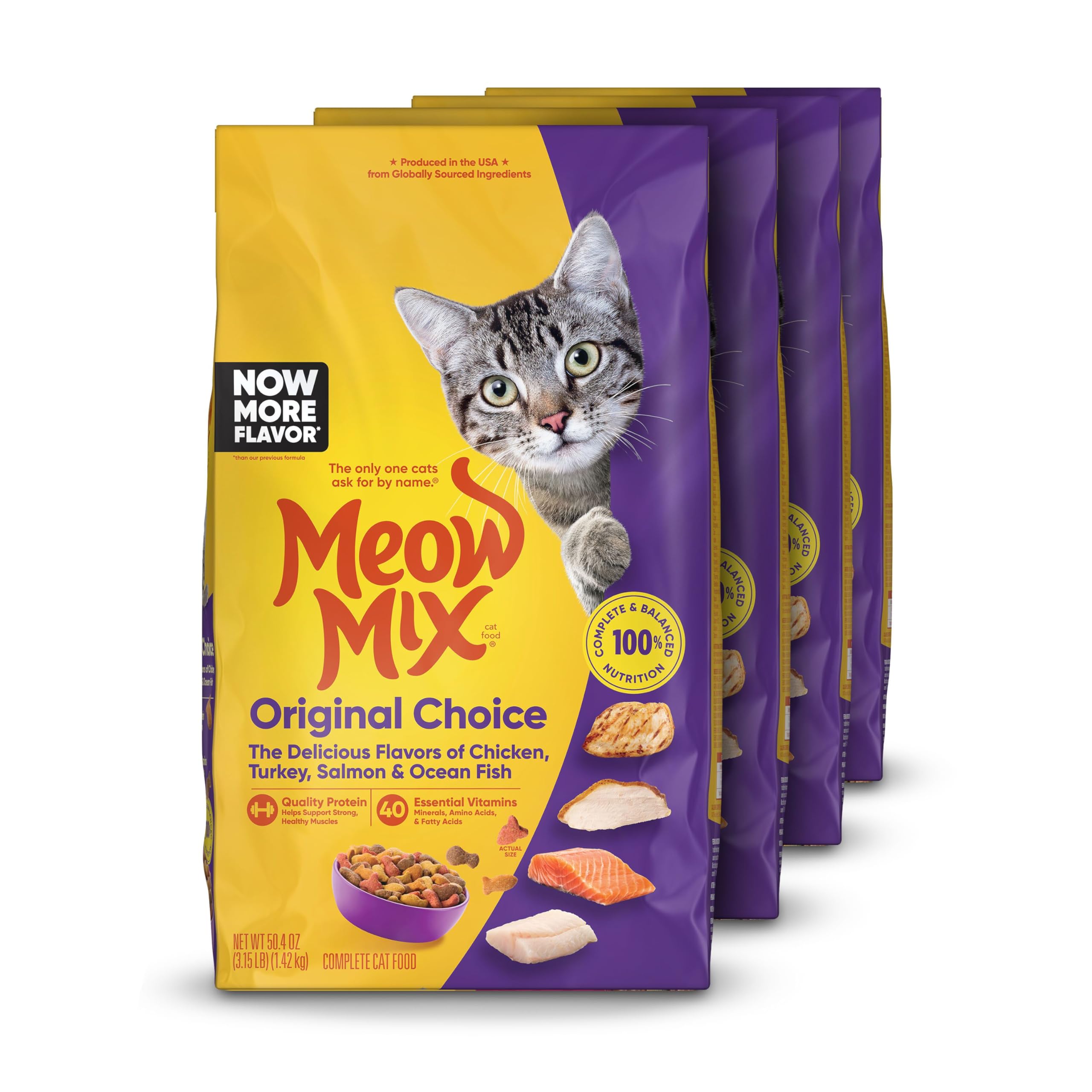 Meow Mix Original Choice Dry Cat Food, 6.3 Pound Bag