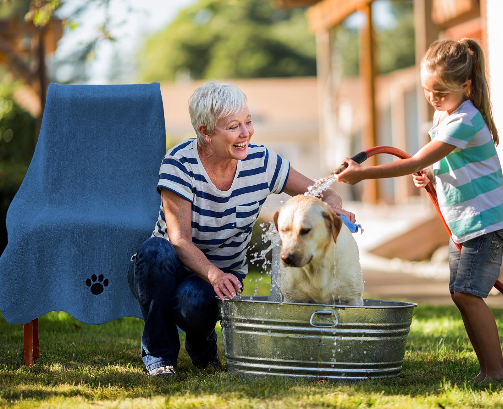 Puomue Microfiber Dog Towels for Drying Dogs