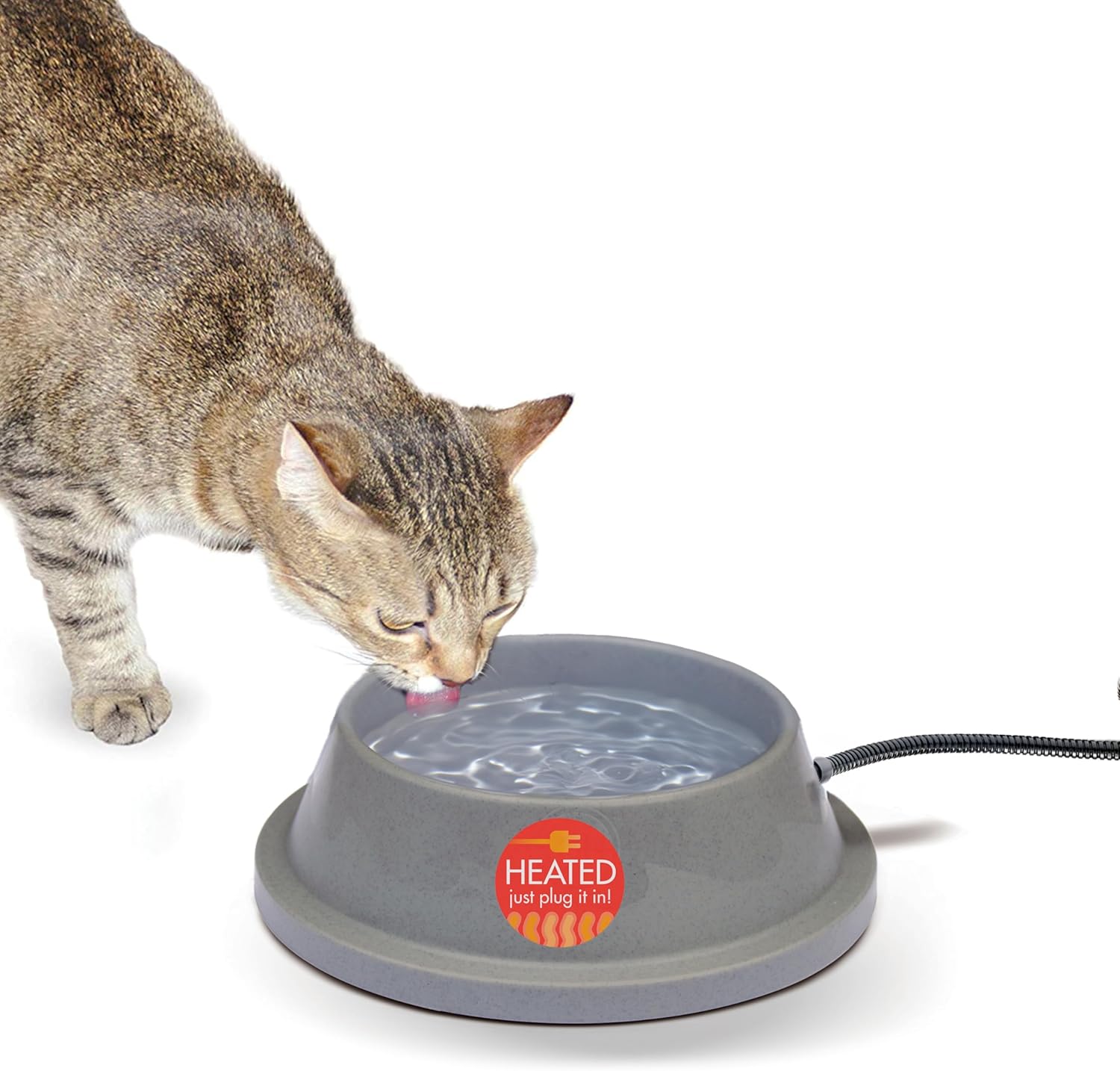 K&H Pet Products Thermal-Bowl Heated Water Bowl for Cats & Dogs