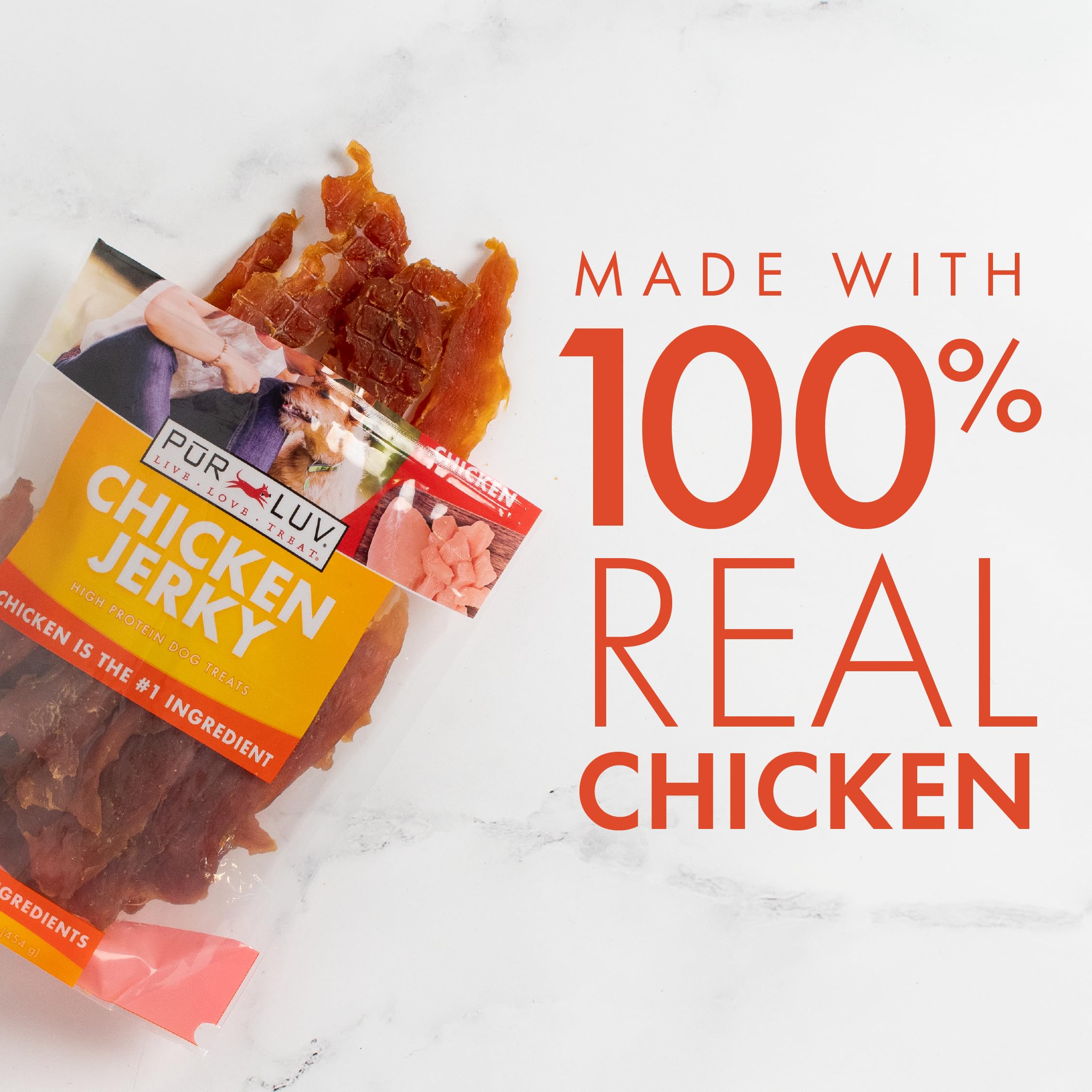 Pur Luv Chicken Jerky Dog Treats