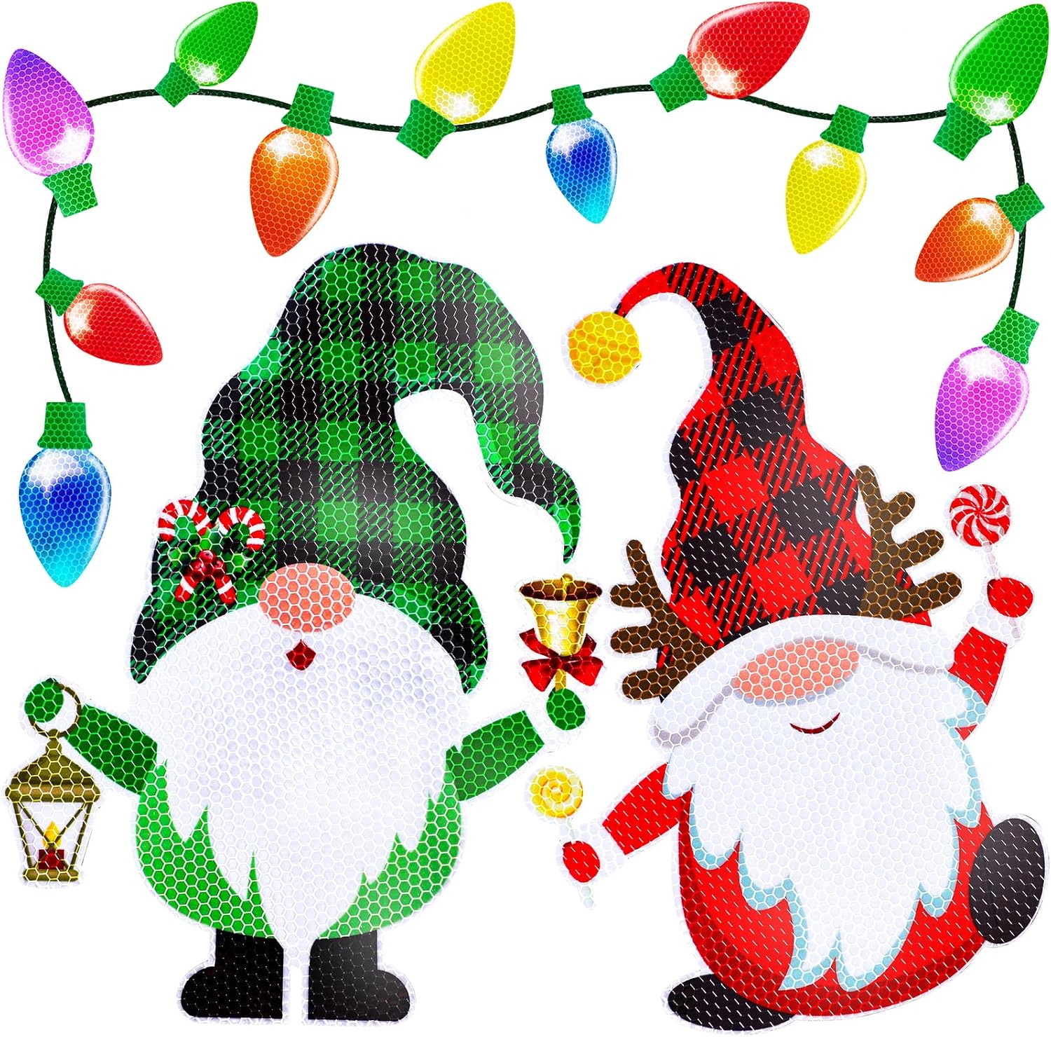 44 Pieces Christmas Car Refrigerator Decorations