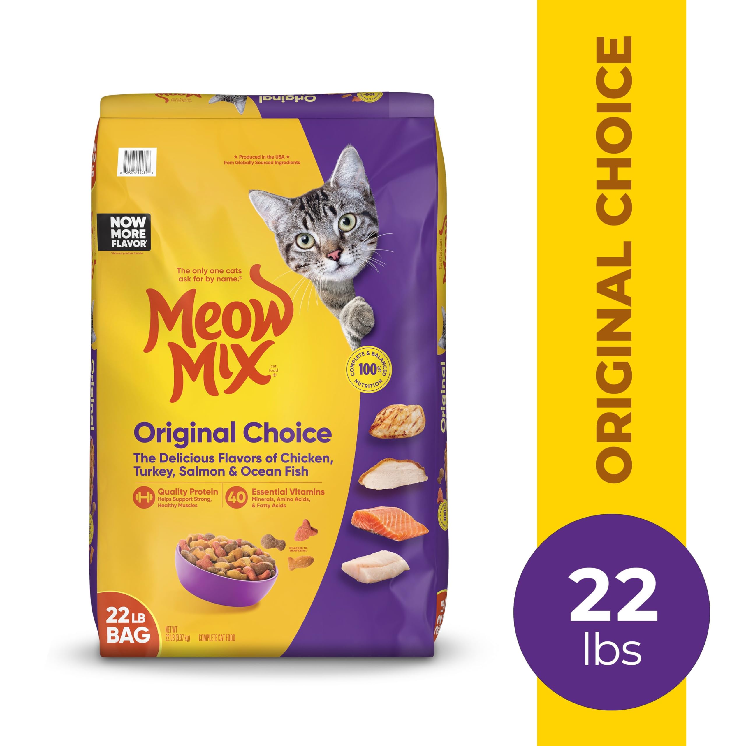 Meow Mix Original Choice Dry Cat Food, 6.3 Pound Bag