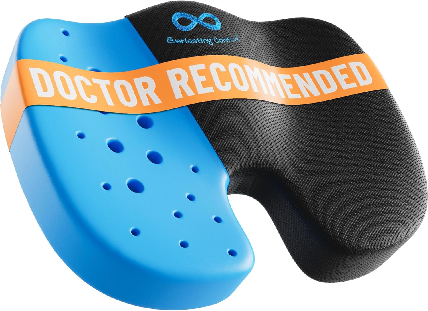 Everlasting Comfort Doctor Recommended Memory Foam Seat Cushion for Office Chairs