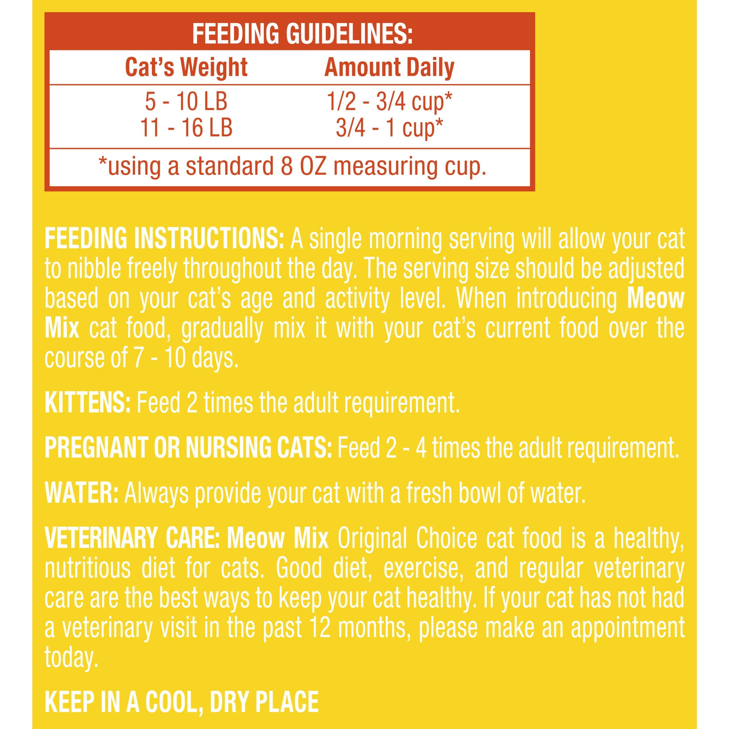 Meow Mix Original Choice Dry Cat Food, 6.3 Pound Bag