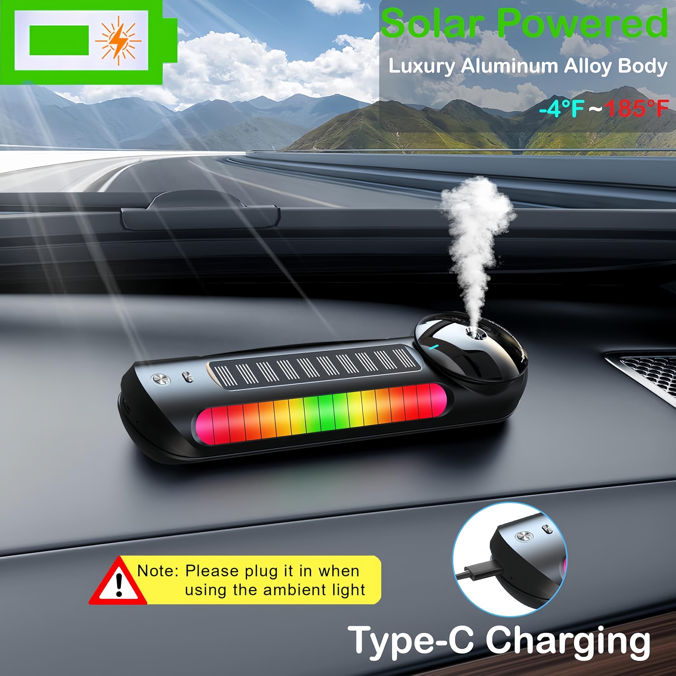 Treligate Smart Car Air Freshener with Built-in Battery