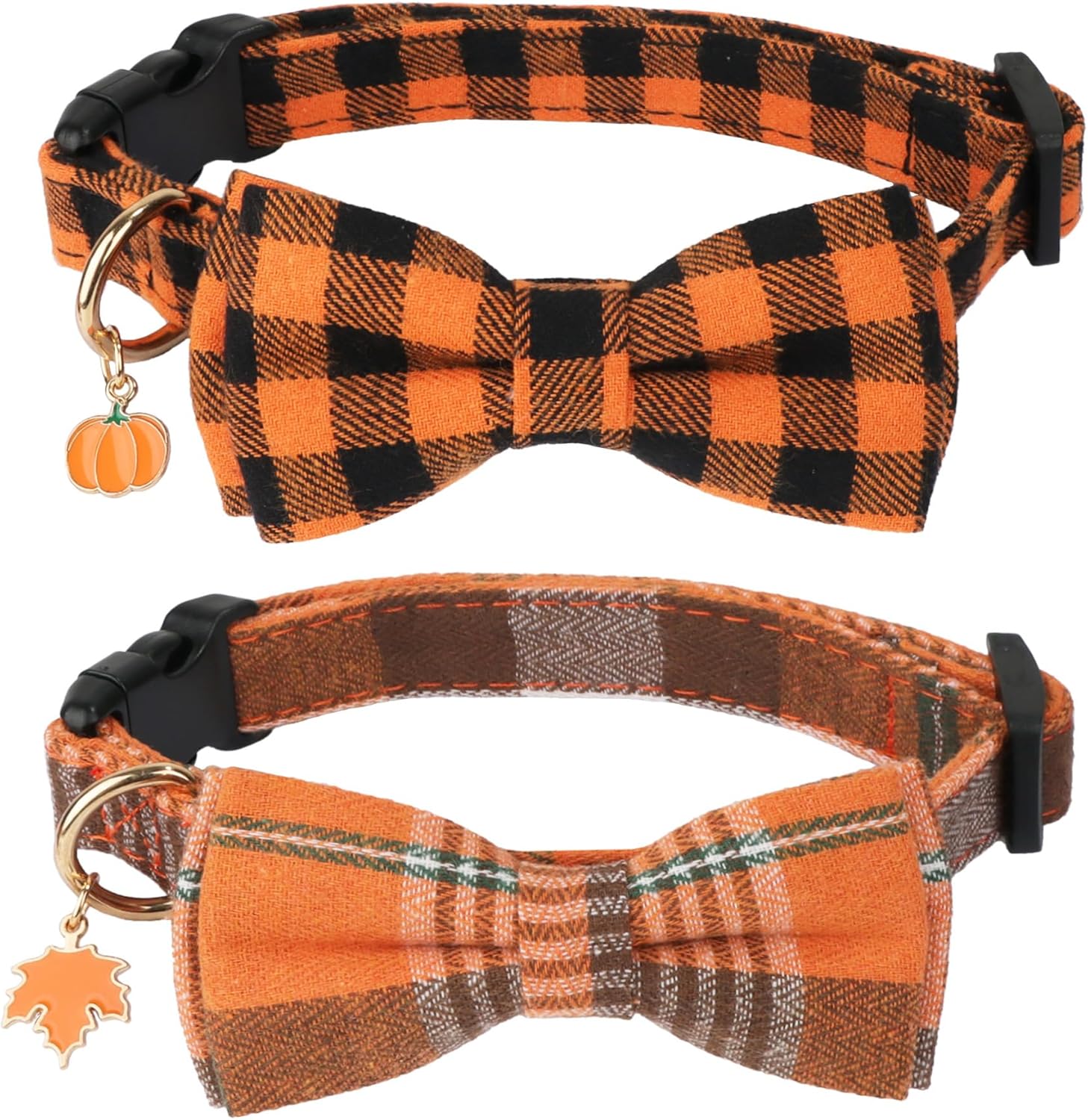ADOGGYGO Christmas Dog Collar with Bow Tie Adjustable