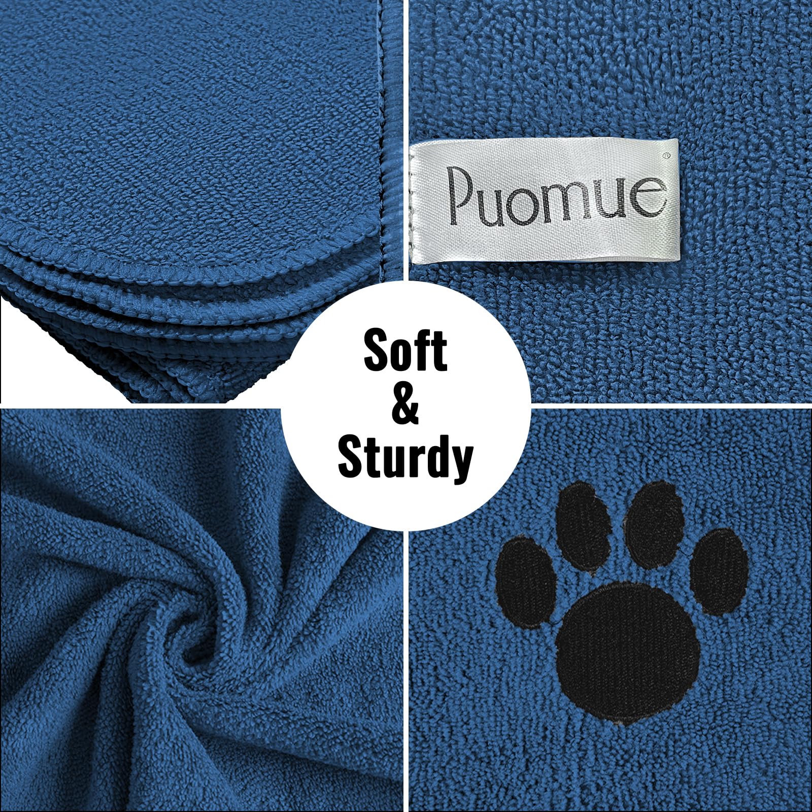 Puomue Microfiber Dog Towels for Drying Dogs