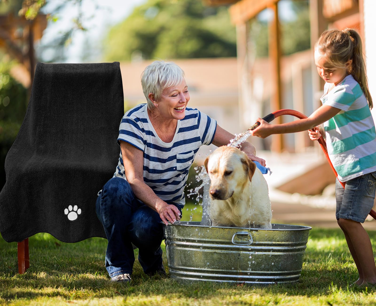 Puomue Microfiber Dog Towels for Drying Dogs