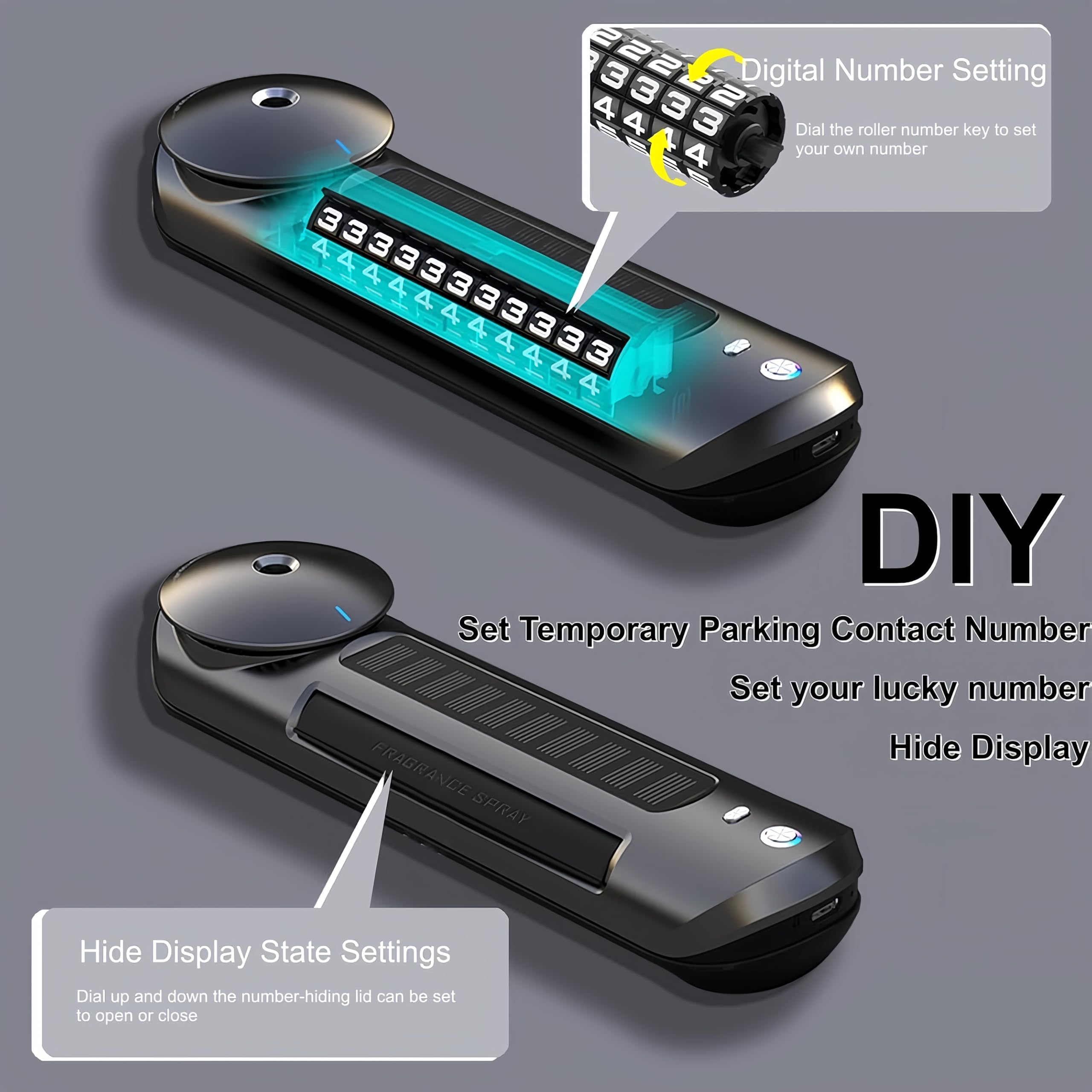 Treligate Smart Car Air Freshener with Built-in Battery