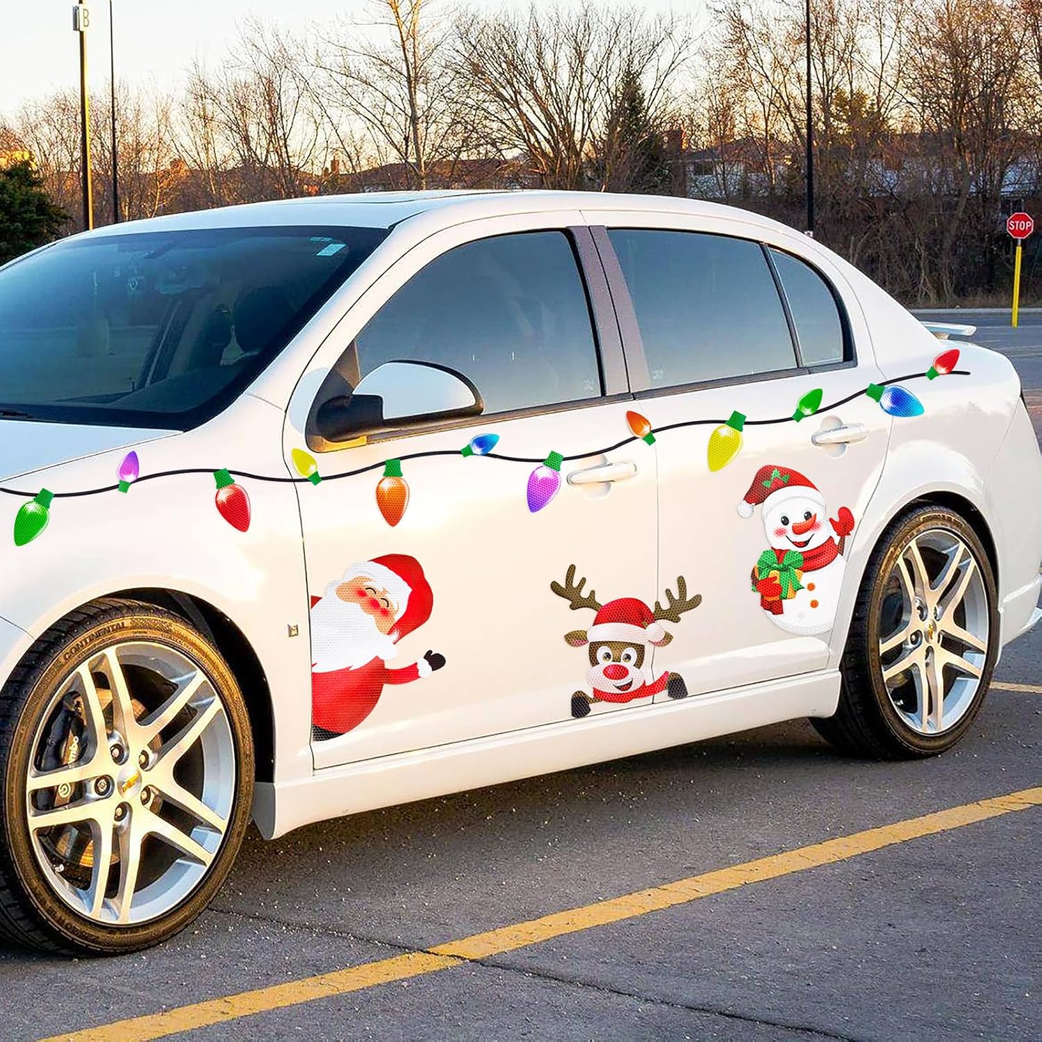 44 Pieces Christmas Car Refrigerator Decorations