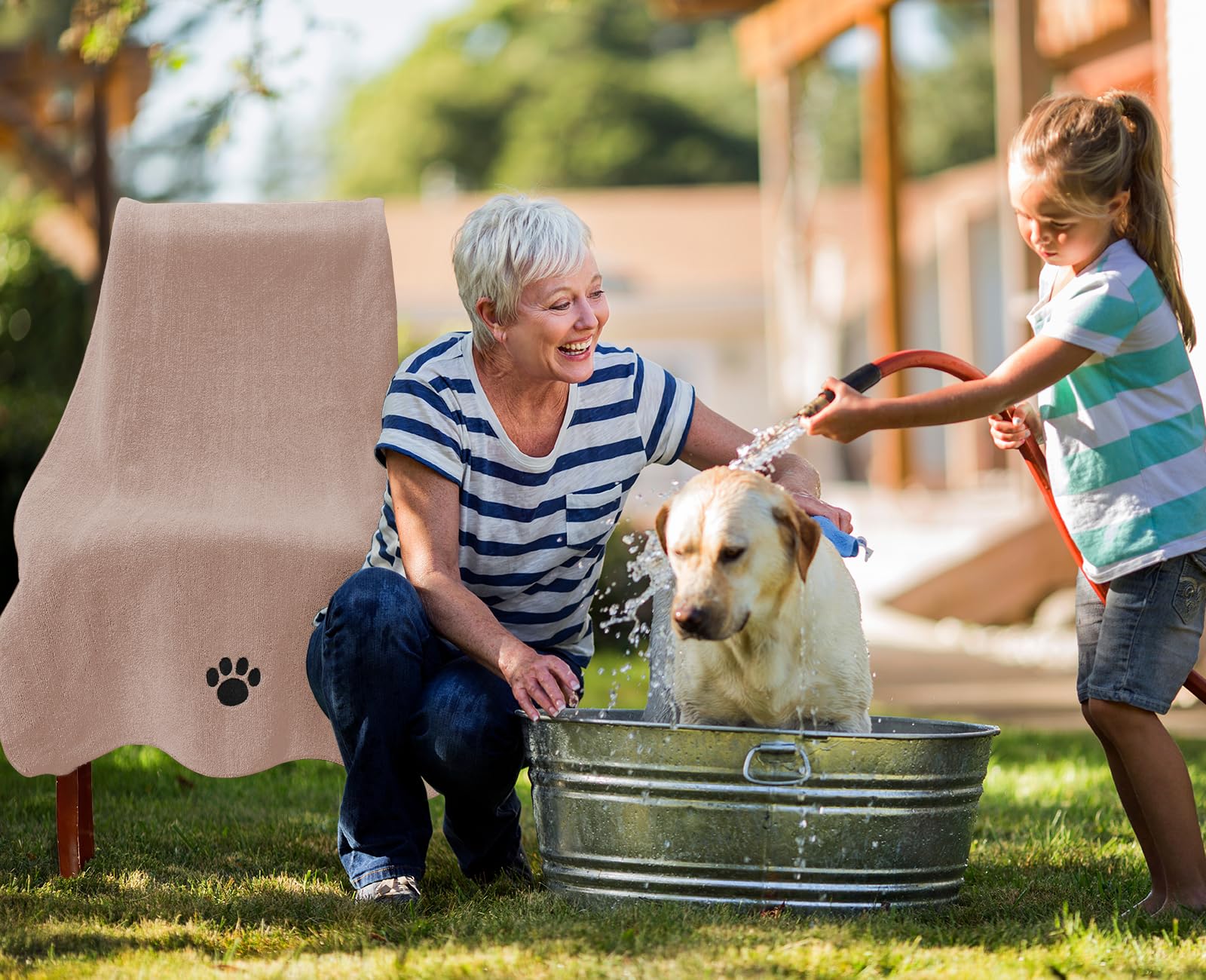 Puomue Microfiber Dog Towels for Drying Dogs