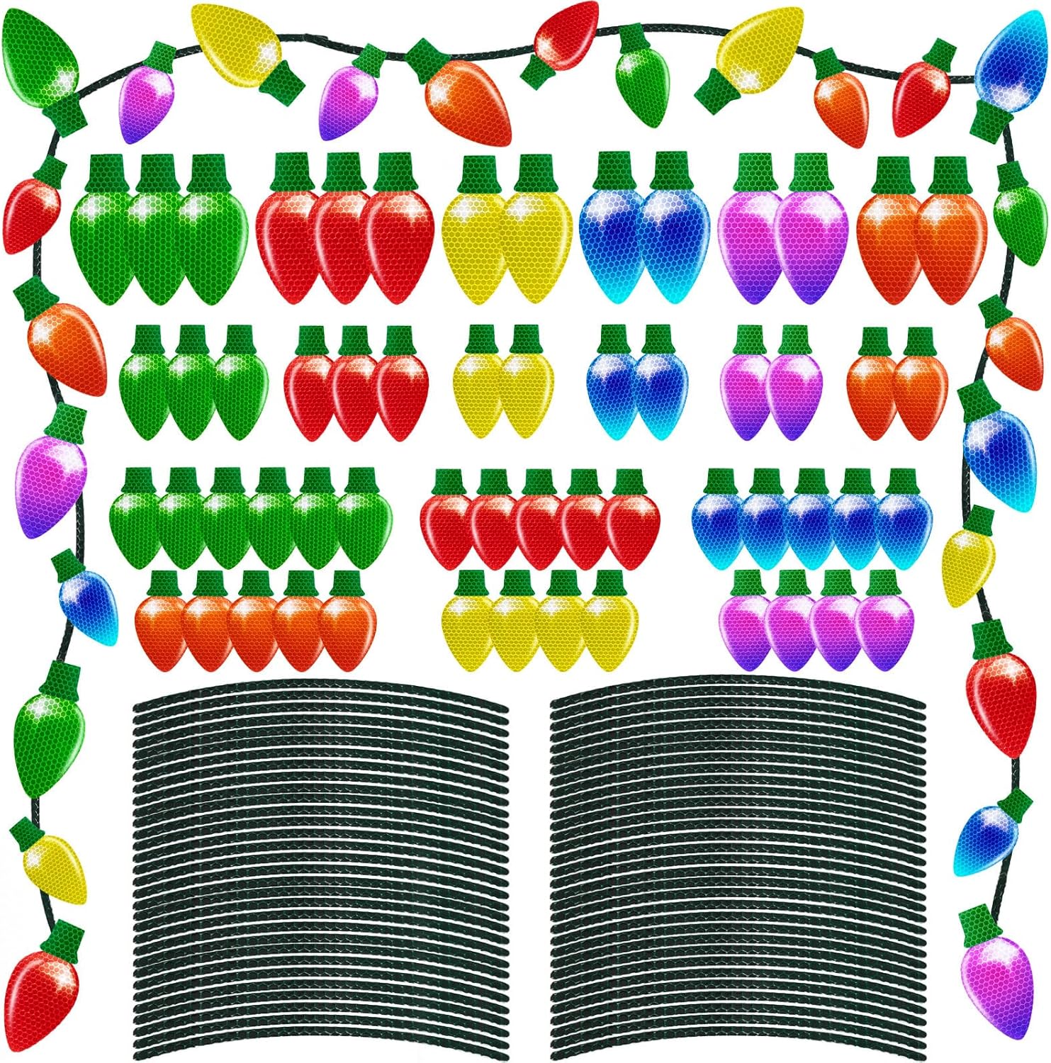 44 Pieces Christmas Car Refrigerator Decorations