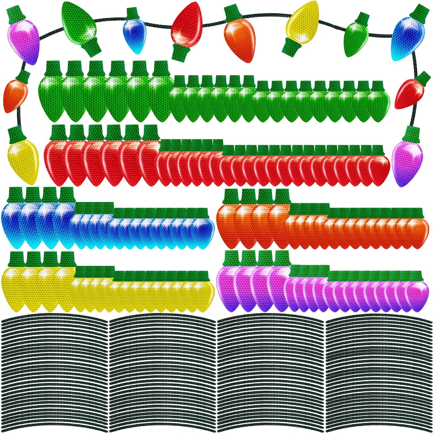 44 Pieces Christmas Car Refrigerator Decorations