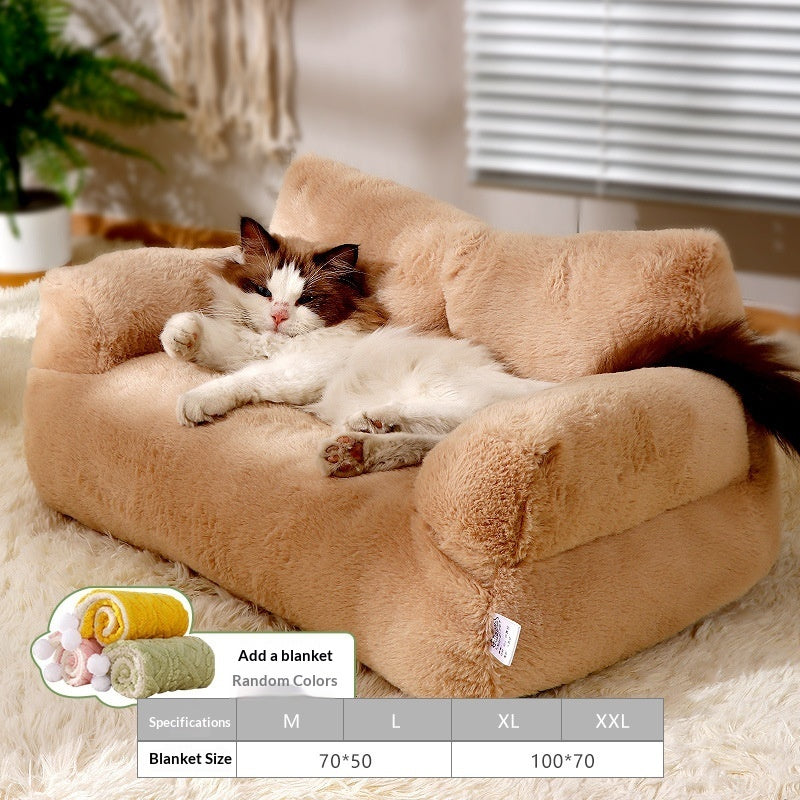 All-Season Warm & Washable Pet Bed